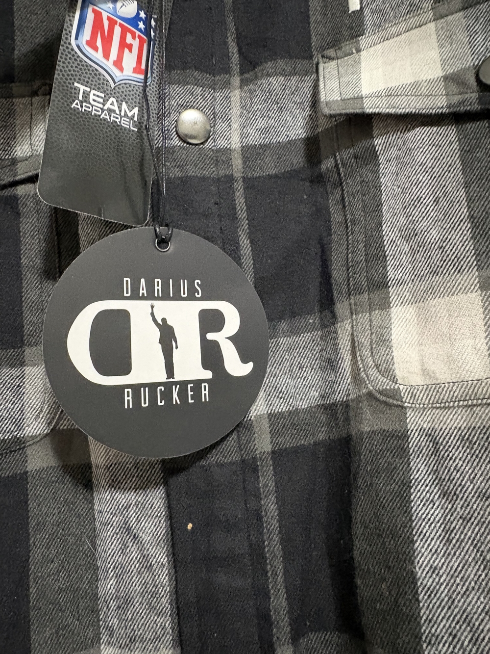 Packers Darius Rucker Plaid Snap Medium - Picture 8 of 9